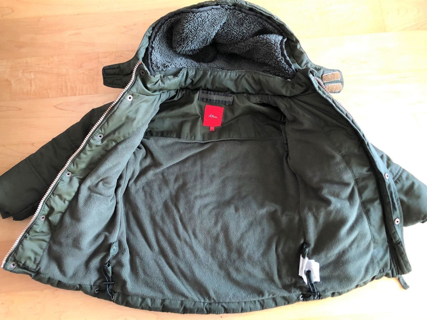 S.Oliver Giacche & Cappotti: s.Oliver Winterjacke olivgrün Gr. 104 – Usato da Flawil venduto da savoypremium 1