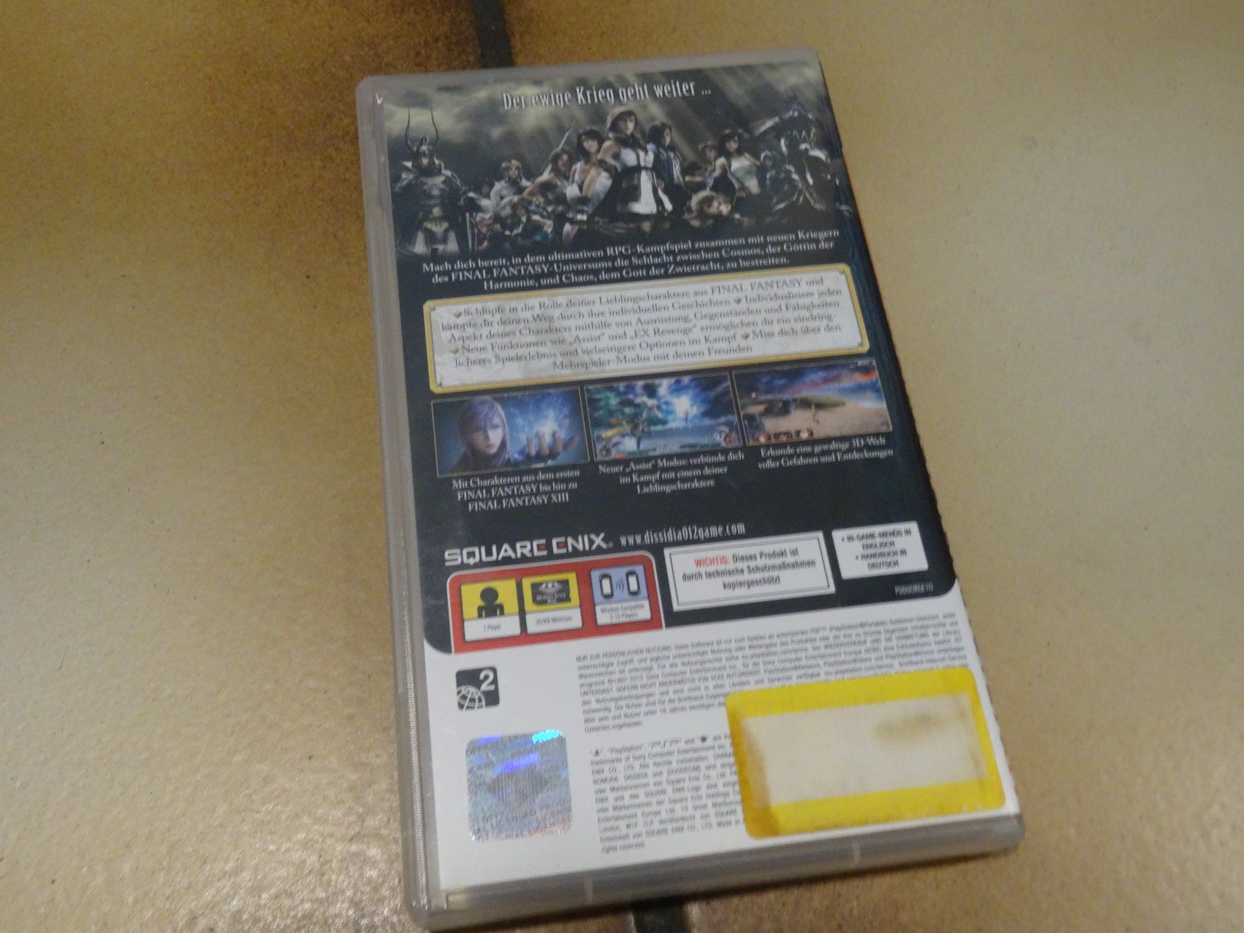 Sony Jeux: Dissidia 012 Final Fantasy PSP – D'occasion à Olten par Disc-Ausverkauf 2