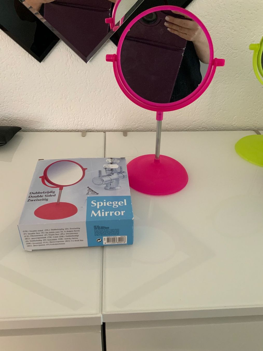 Specchi: Pinker Schminkspiegel, doppelseitig, neu Top! – Nuovo (secondo la descrizione) da Würenlos venduto da ursle67 2