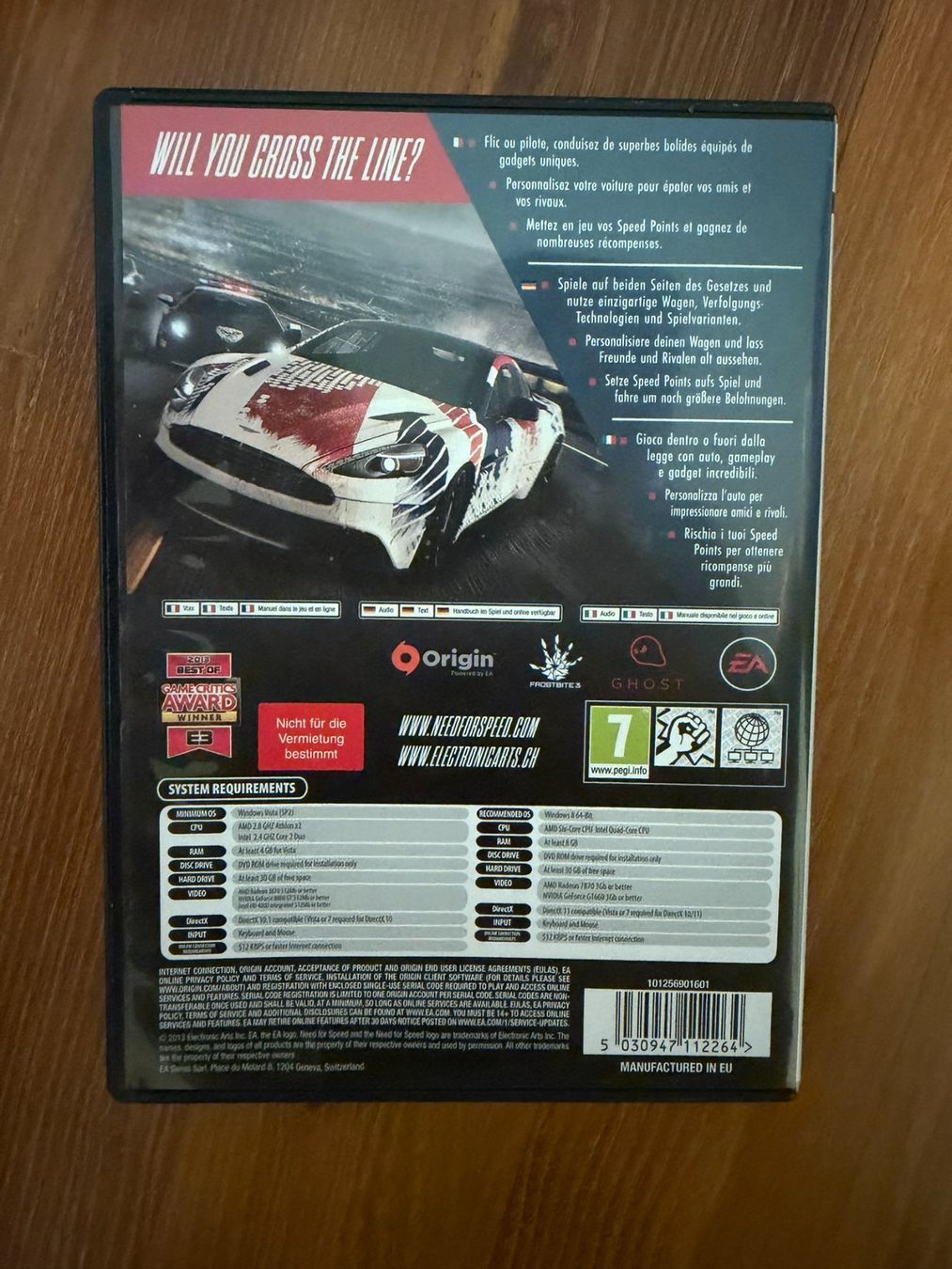 Spiele: PC Spiel Need for Speed Rivals – Gebraucht aus Winterthur von fingerweg1 1