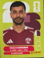 FIFA WORLD CUP 2026 Panini Sticker QAT 6 BOUALEM KHOUKHI