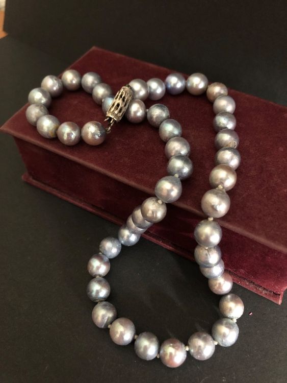 Joacii Orecchini Donna In Argento 925 Placcato Oro 18k Con Perla Vera - A Forma Di C