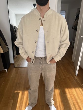 Blu Studio Napoli Jacke, beige, Grösse M - Top Zustand!