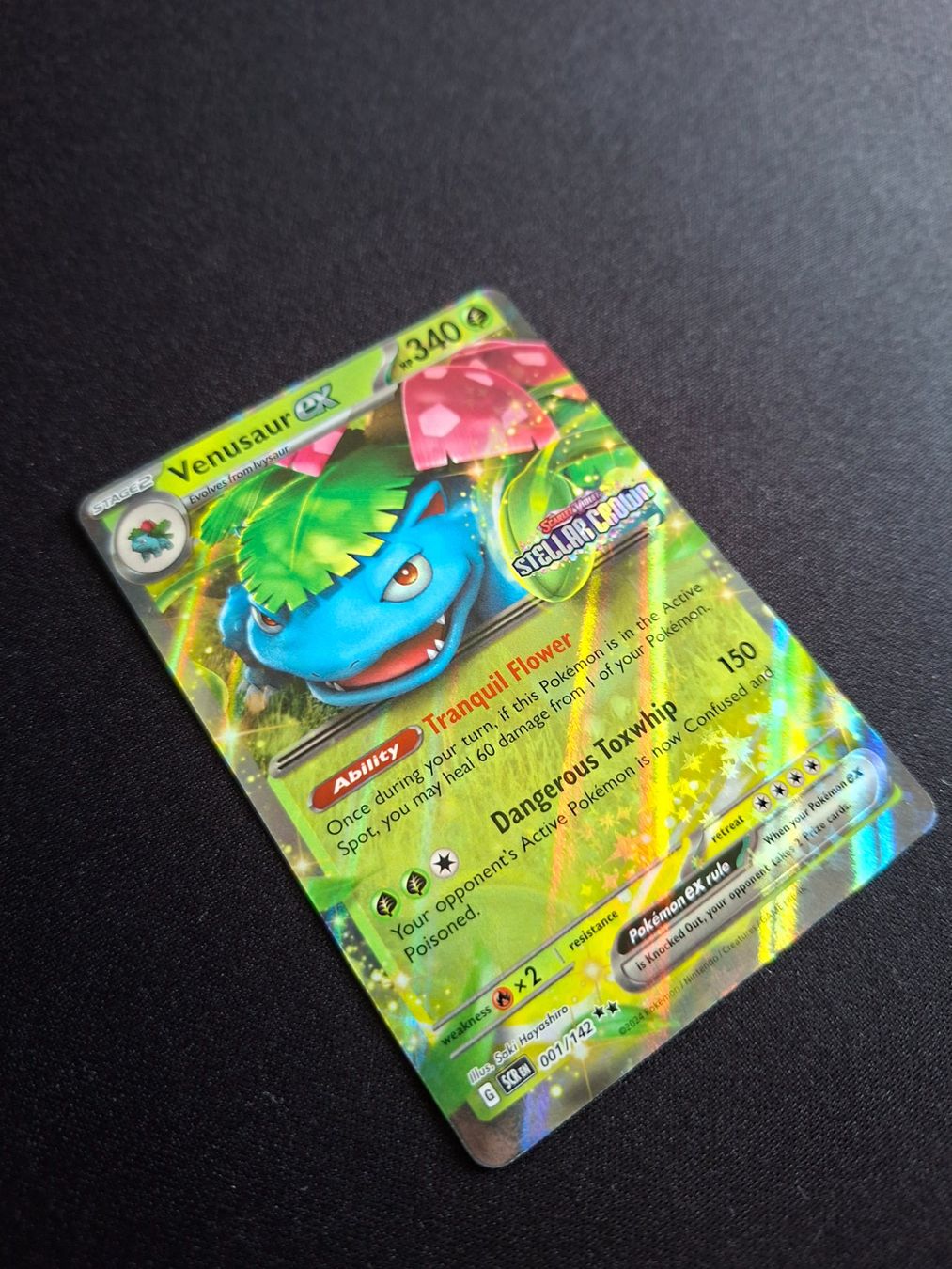 Pokémon Carte collezionabili: Pokémon Vénusaur EX 001/142 Stellar Crown – Usato da Valeyres-sous-Rances venduto da gegg 1