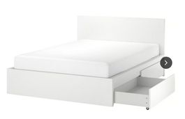 IKEA Malm Bett inkl. Vagstranda Taschenfederkern Matratze
