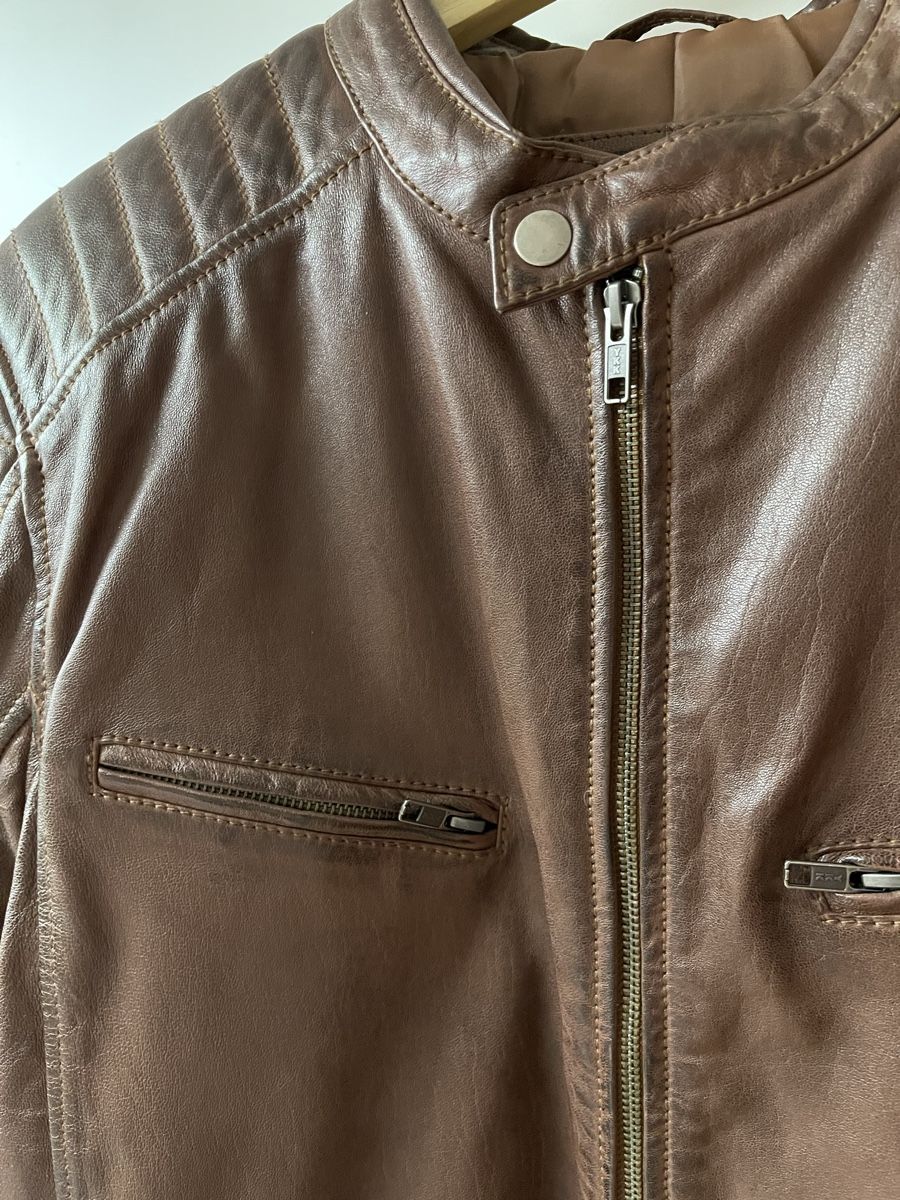 Giacche: AIM Lederjacke braun Gr. XXL neu – Nuovo e nell'imballaggio originale da Einsiedeln venduto da gastroinventar 1