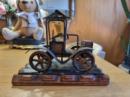 Seltene Dekofigur - Oldtimer aus Metall im Industrial-Stil