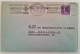 Deutschland Rotes Kreuz 1948, Düsseldorf nach München