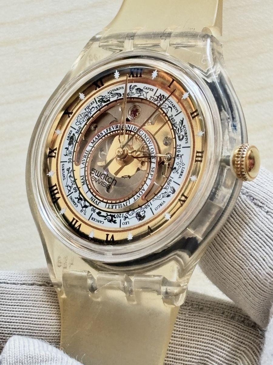 Swatch Orologi: Swatch Automatic Uhr transparentes Gehäuse  – Usato da Grenchen venduto da chththl 3