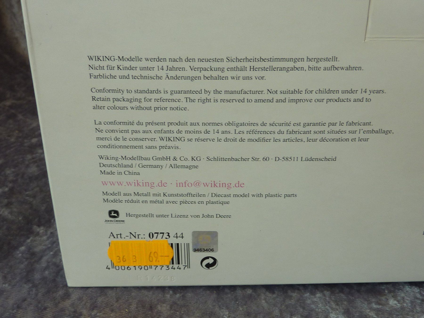John Deere Modellini d'auto: Traktor John Deere 6125R mit Frontlader  1:32 – Nuovo (secondo la descrizione) da Dürrenäsch venduto da modellautos4you 7