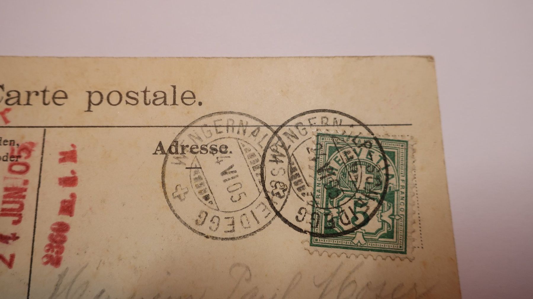 Cartoline postali: Jungfraubahn - Station Eigerwand - Restauration 1905 – Usato da Cormoret venduto da Pascalll2001 5
