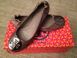 Tory Burch Ballerinas grau Gr. 37