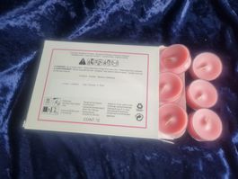 PartyLite - 12 Teelichter Pink Poppies + Plum