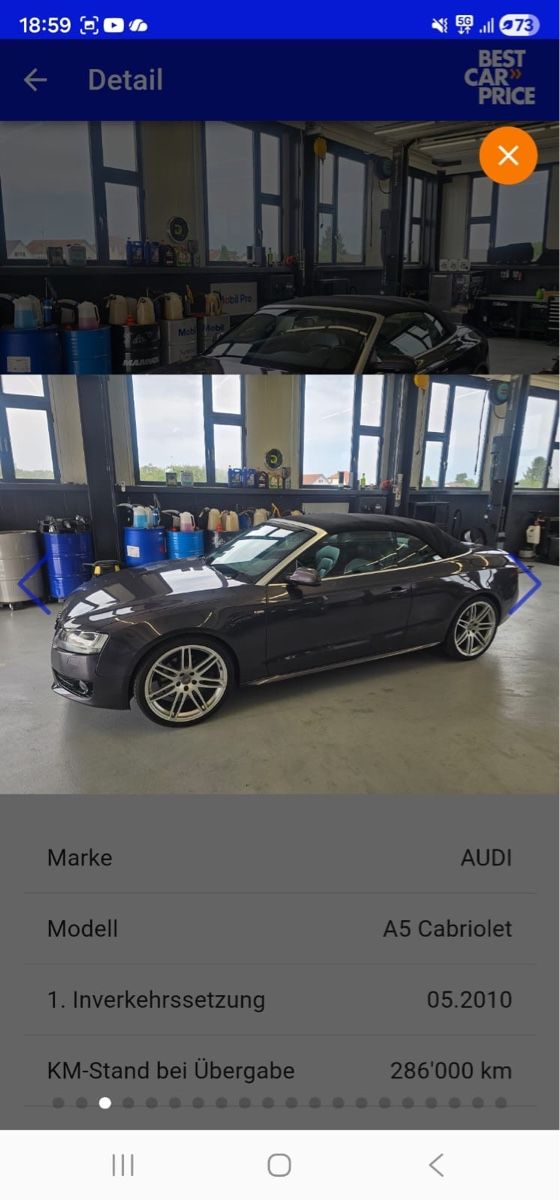 Audi Automobili: Audi A5 Cabrio 3.0TDI S-Line Automat – Usato da Flawil venduto da neu_7wrf 2