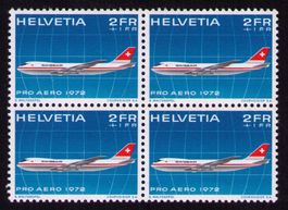 1972_F47_SWISSAIR Jumbo-Jet_PRO AERO 2Fr.+1Fr. Zuschlag_Vb**