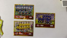 3 FIFA Fussball Kärtchen Brazil, Argentina, Italy