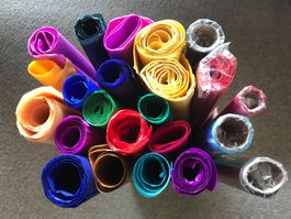 Papier Papiere Seidenpapier Basteln Dekorieren 15 Farben