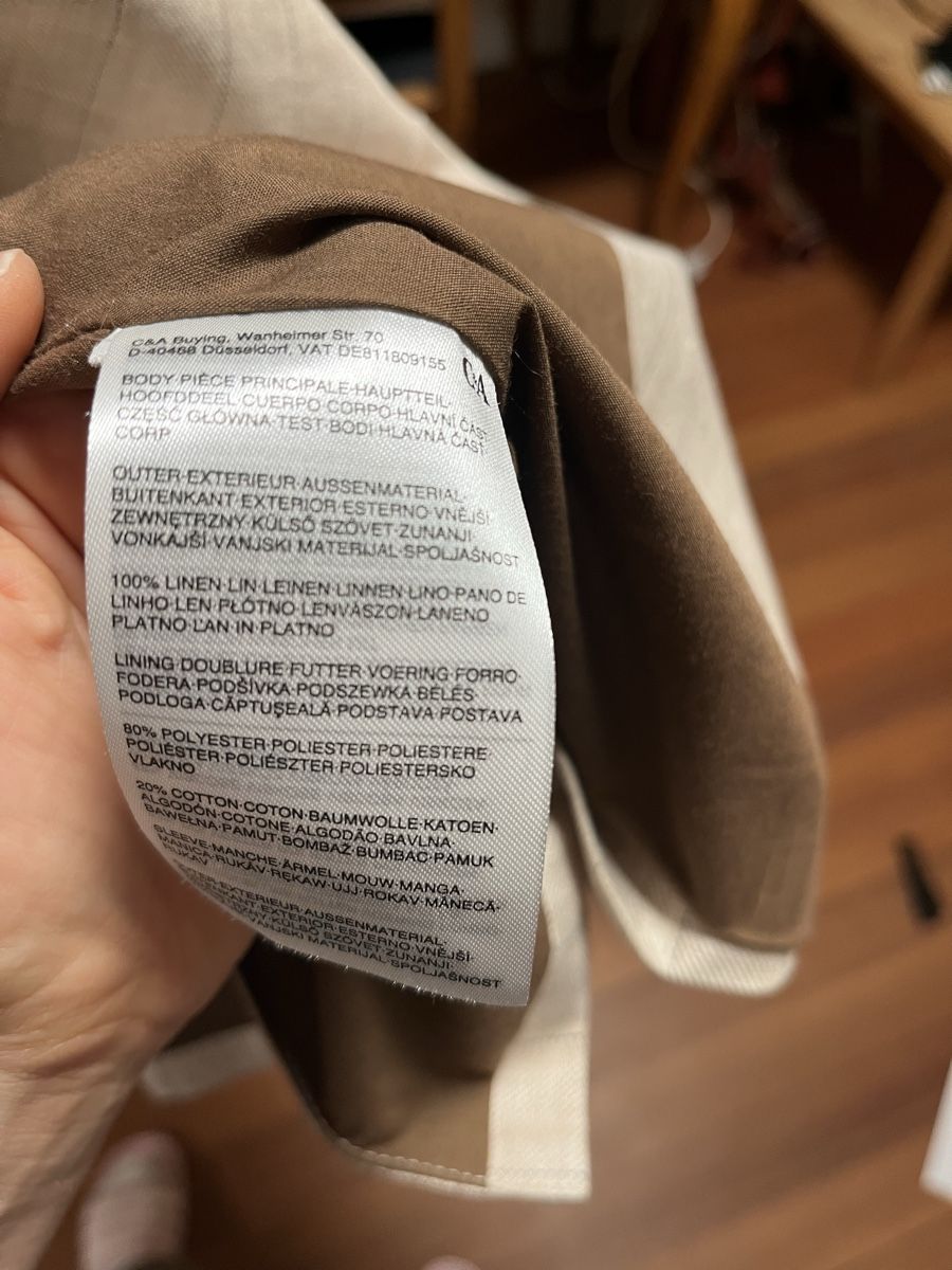 C&A Giacche: Blazer Leinen Grösse 38 – Usato da Erlinsbach SO venduto da anna-dc 1