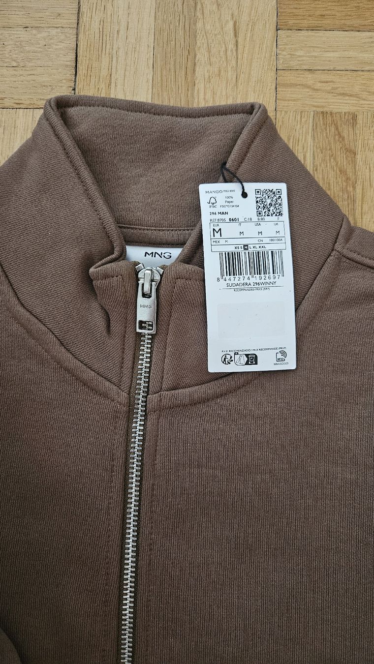 Pulls & Sweat-shirts: Pullover braun Grösse M mit Reissverschluss neu – Neuf avec emballage d'origine à Bülach par Aufziehvogel 2