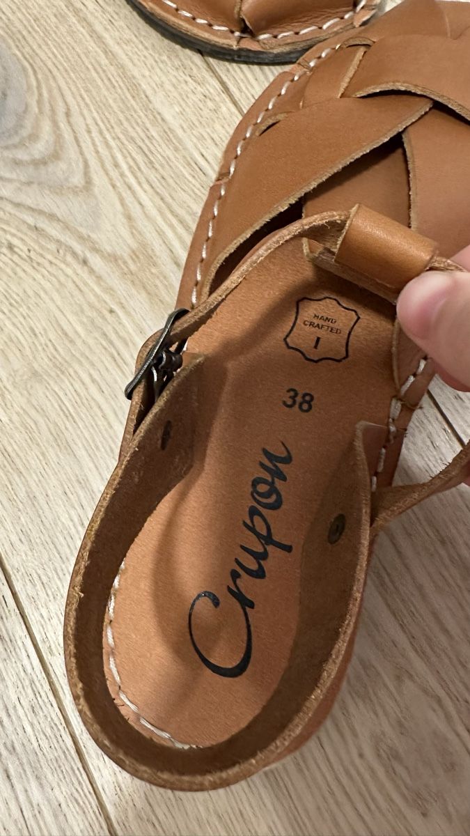 Scarpe da donna: Sandals, Crupon, Size 38, barefoot, Leather, Brown – Nuovo (secondo la descrizione) da Troinex venduto da AnnaAbanin 1