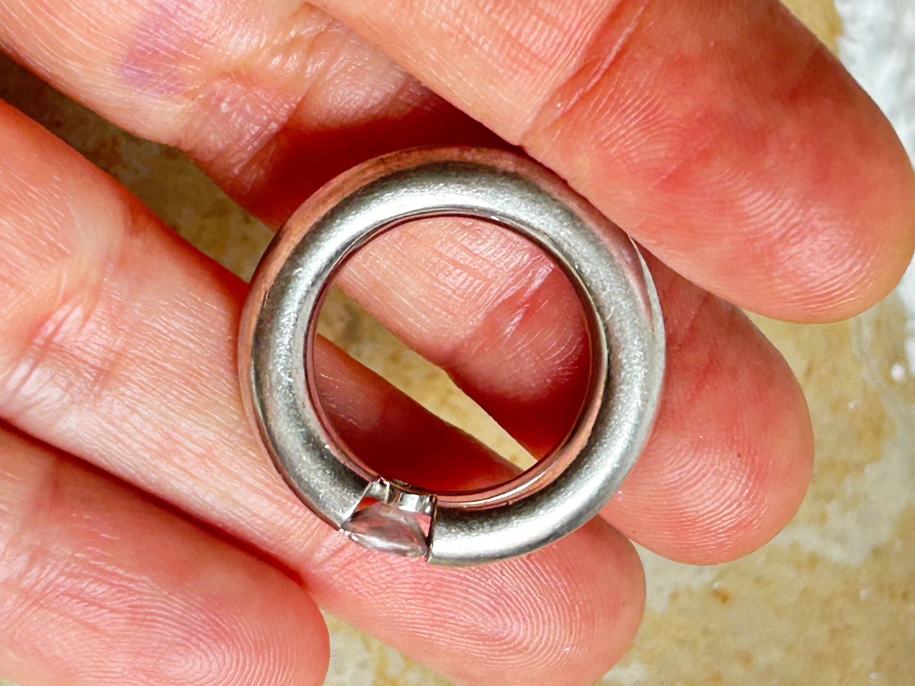 Ringe: DESIGNERRING UNI SCHLICHT (Grösse 54) – Gebraucht aus Laufen von Bellebellezza 3