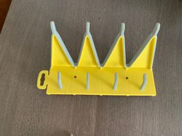 Kleiderbügel Halterung gelb neu mit Etikett 3 Stk.