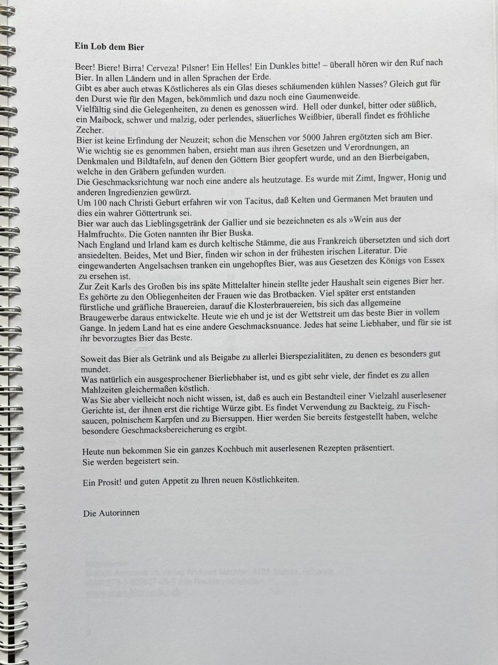 Libri: Das Bierkochbuch – Nuovo (secondo la descrizione) da Sarnen venduto da Livres 1