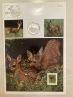 Numisbrief Tiere der Heimat Reh Silber 999