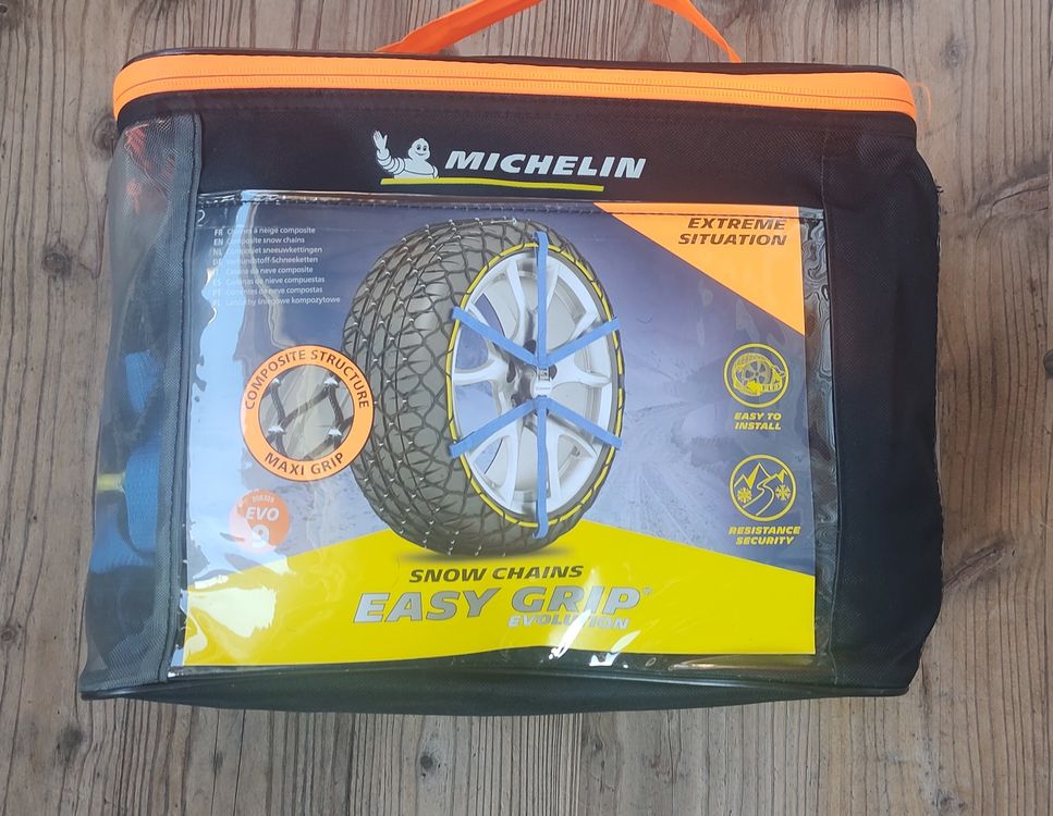 Michelin Schneekette Auto Textilschneekette 2 Stück Easy Grip