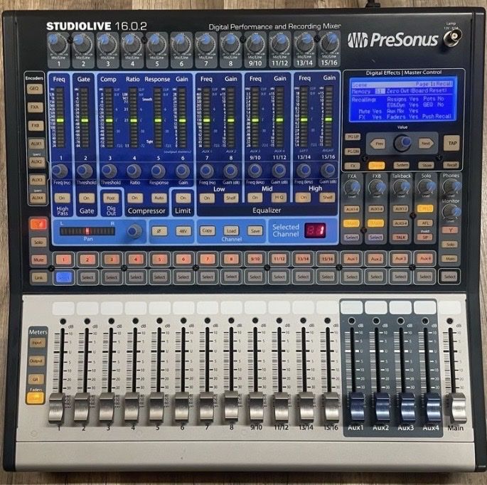 PreSonus Console di mixaggio: PreSonus StudioLive 16.0.2 Mixer firewire – Usato da granges paccot venduto da RMBS