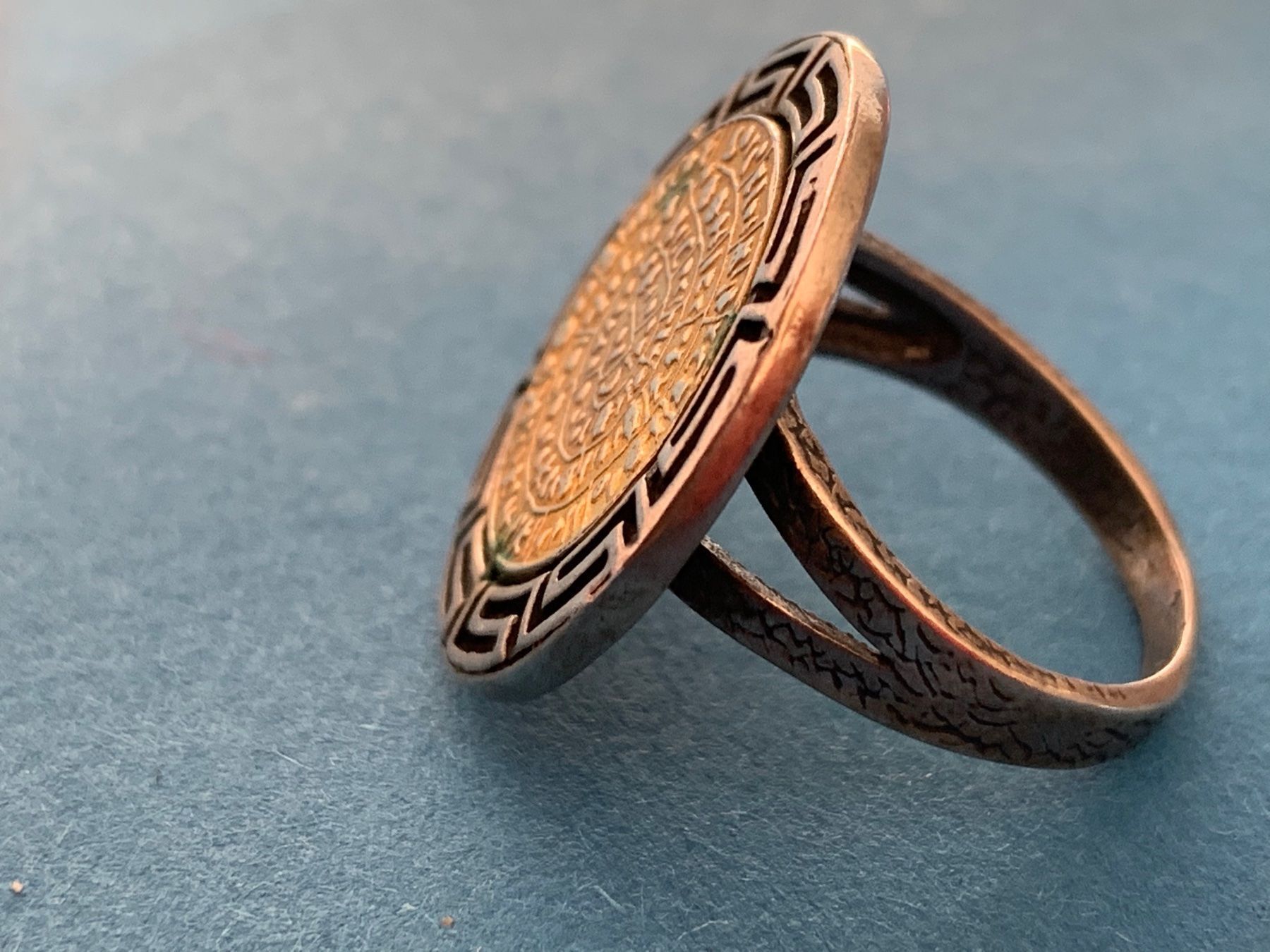 Ringe: Silberring GREEK Medaillon (56) – Gebraucht aus Dittingen von Bellevista 2