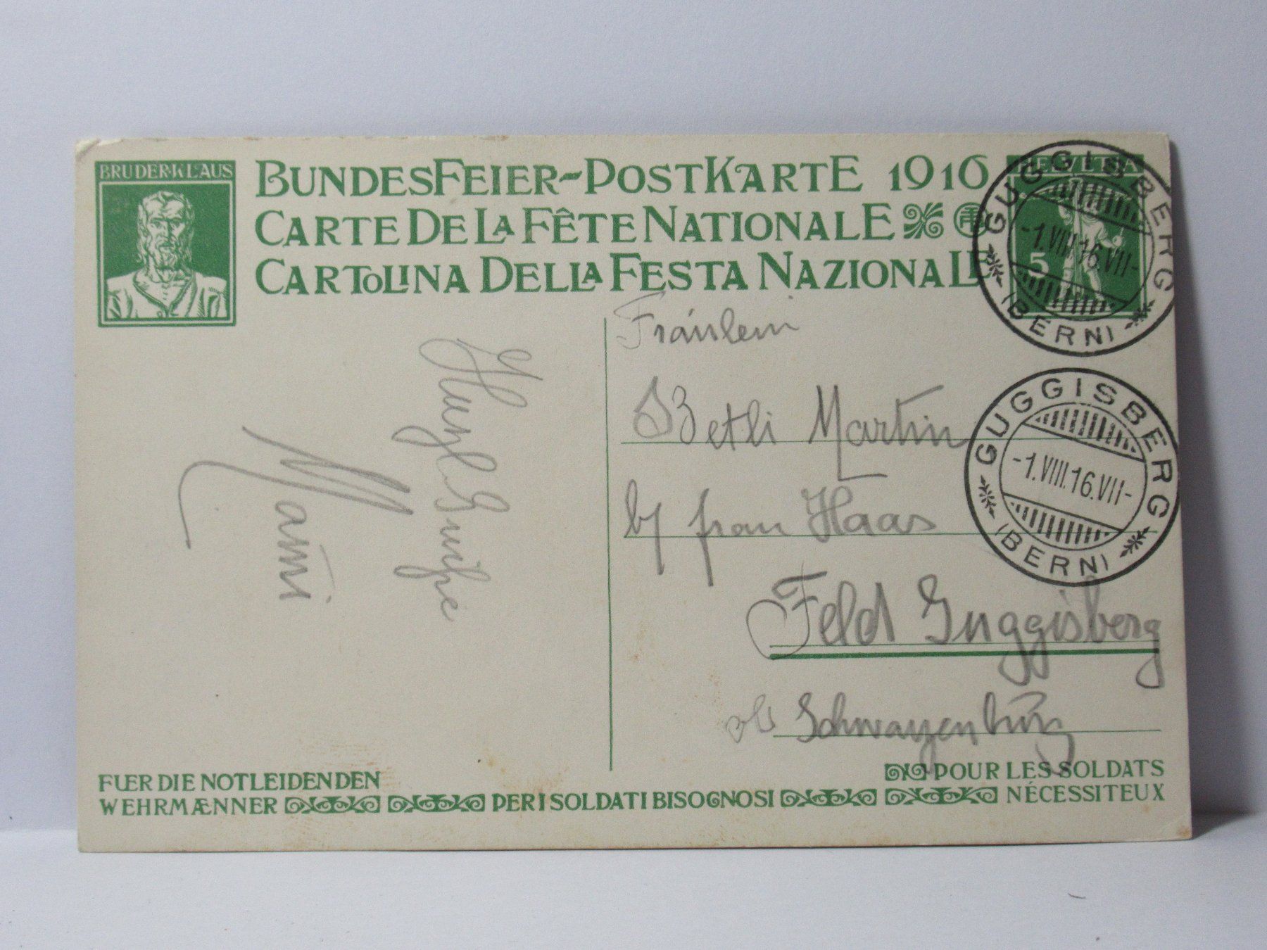 Cartes postales: Bundesfeier Postkarte  1916 – D'occasion à Grenchen par Bluemchen1900 1