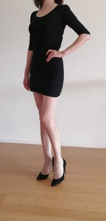 Strickkleid Mango schwarz Grösse S gebraucht