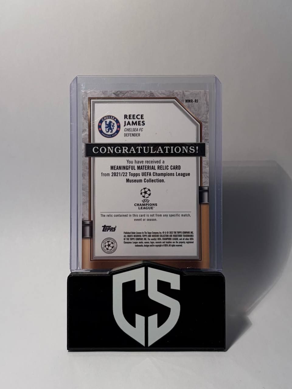 Topps Carte collezionabili: 2020-21 Topps Museum Reece James PATCH /99 Match-used – Usato da Oftringen venduto da collectsupply 1