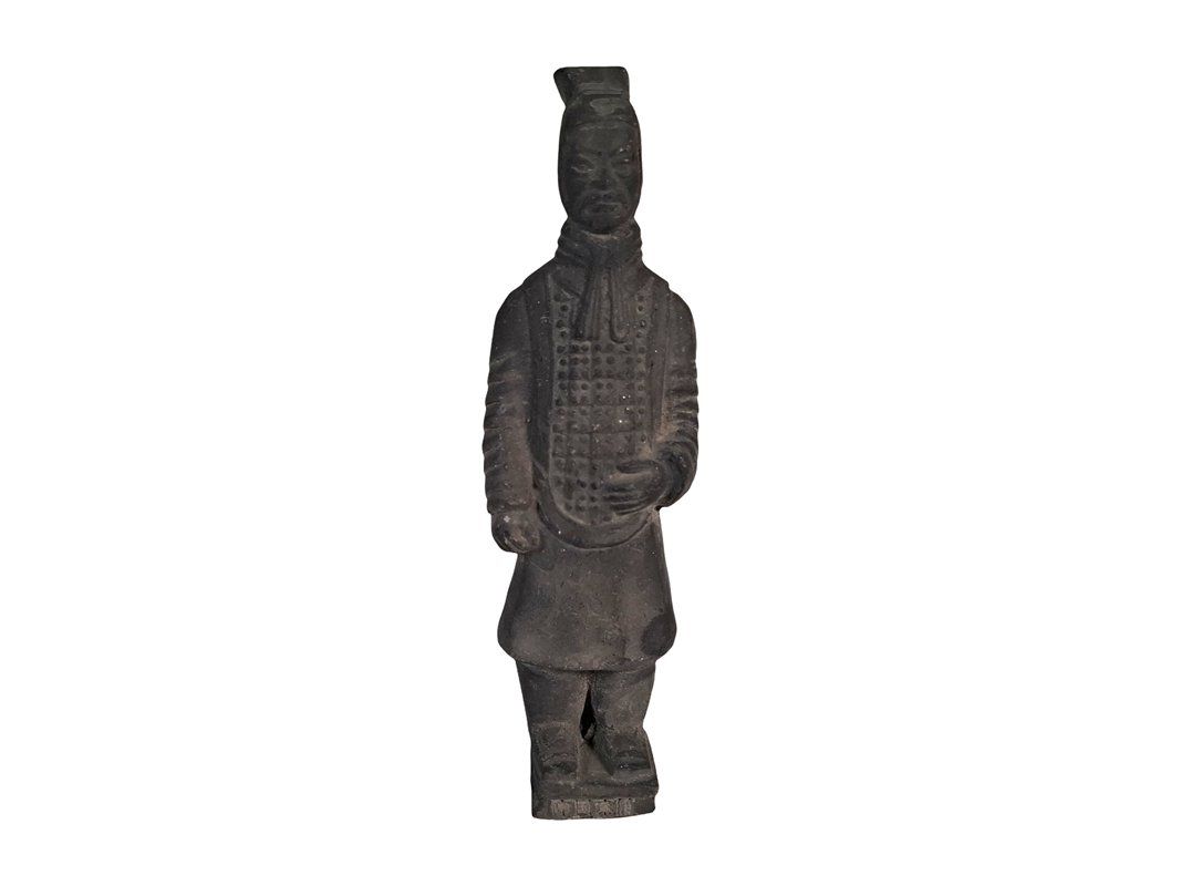 Statuette: Dunkle Nachbildung eines Terrakotta Krieger – Usato da Wil SG venduto da Restwert_Wil
