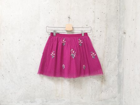 Tutu en tulle Sfera, framboise, fille, taille 128-140 cm