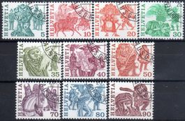 1977 VOLKSBRÜCHE 10 MARKEN GESTEMPELT AUSGABETAG - EH10