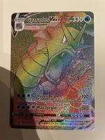 Pokémon Karte Gyarados VMAX Rainbow 207/203 Zustand gut