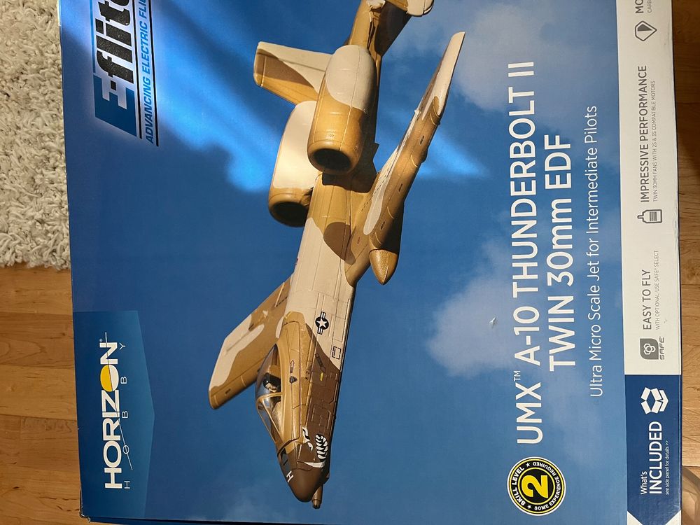 E-flite EFLU3708: Set Aste Di Comando Per UMX A-10 BL, Ricambio Originale Grigio/argento