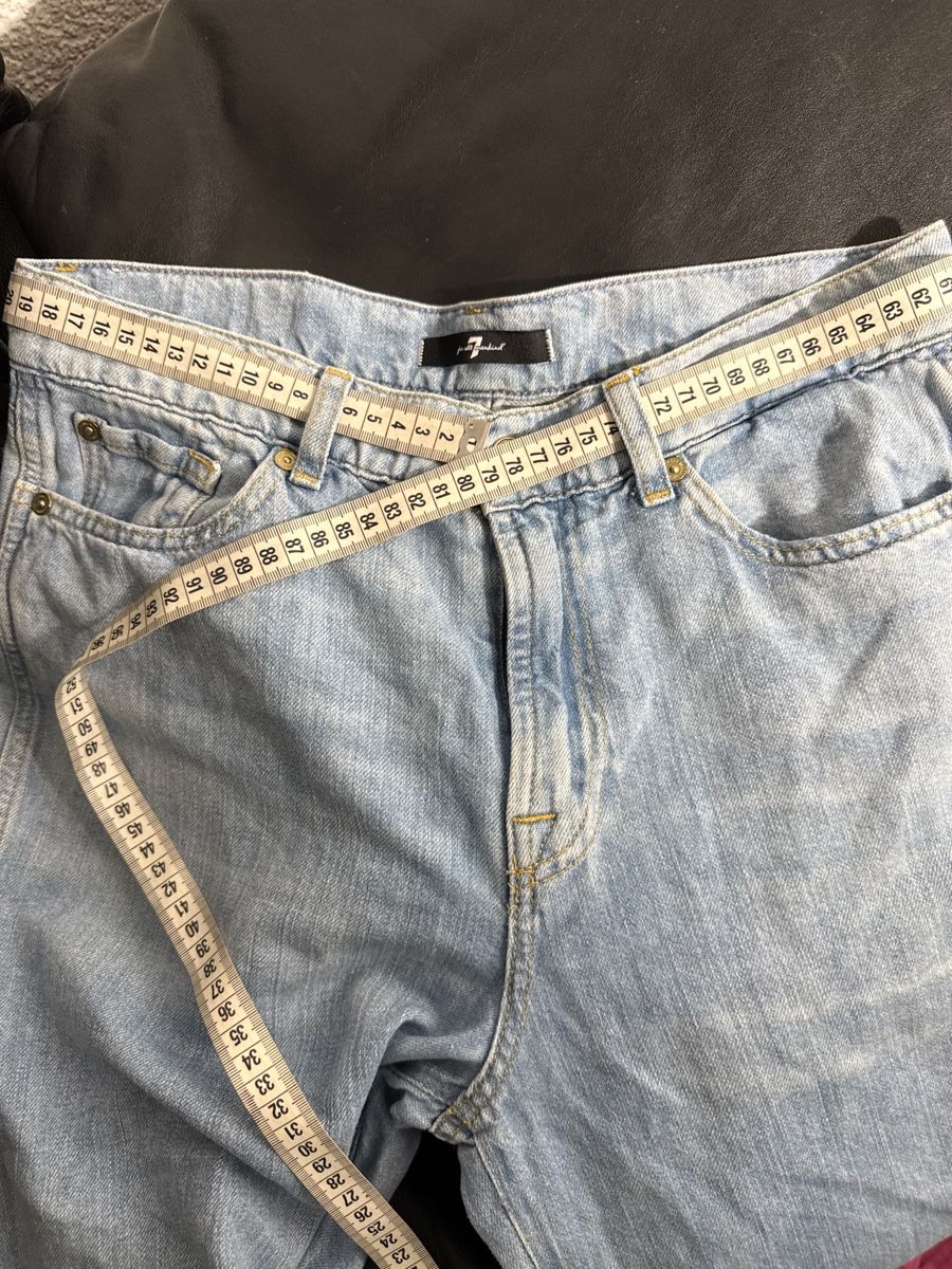 Mankind Jeans: 7 For All Mankind Lotta Denim-Linen Capri Jeans – Usato da St. Gallen venduto da lfs_nxl8 9