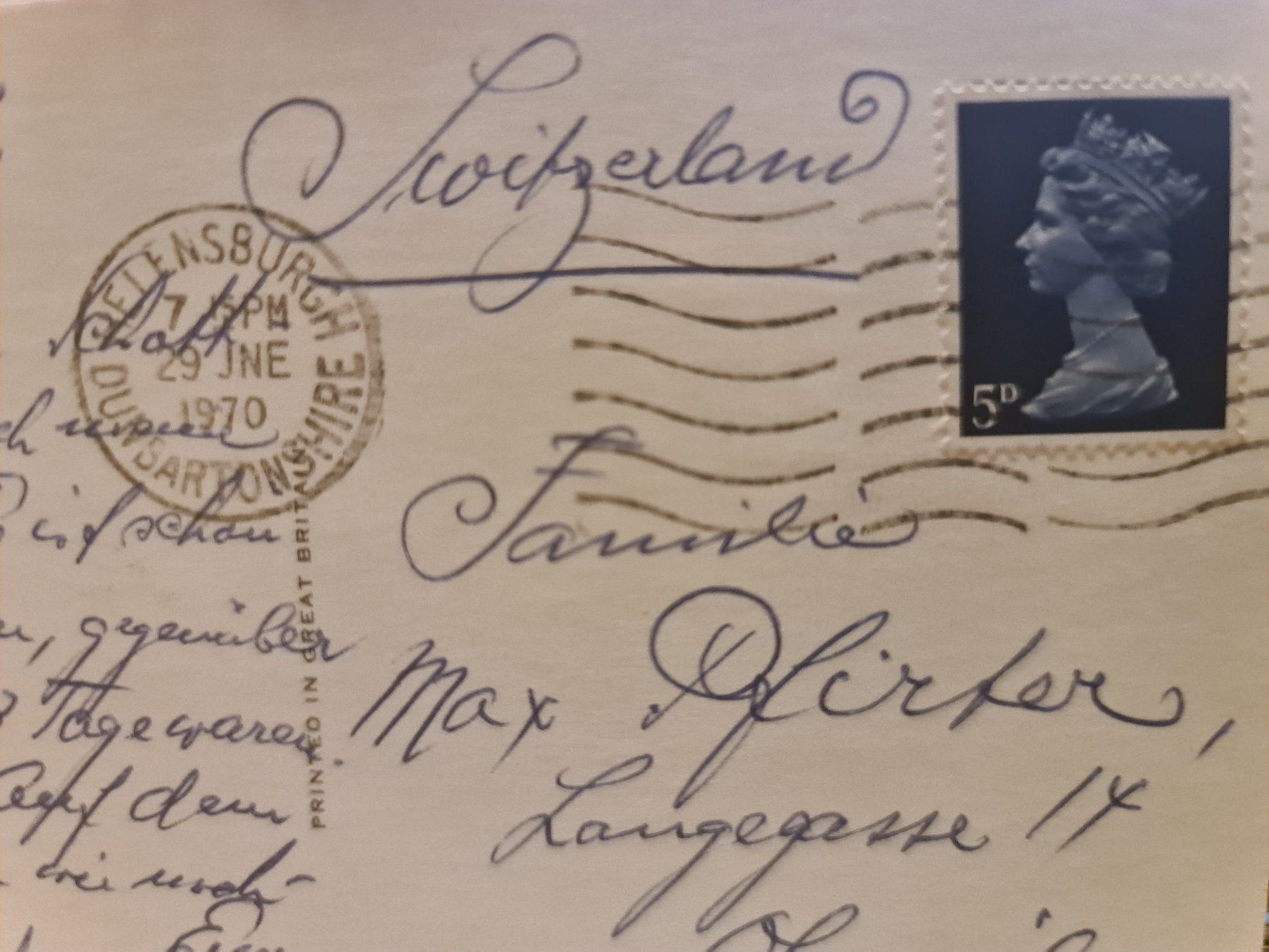 Cartoline postali: Ansichtskarte Ardarroch Loch Long 1970 – Usato da Dintikon venduto da Vexi 1
