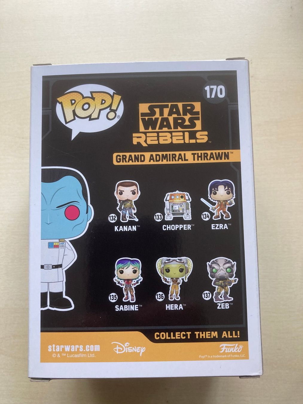 Funko Statuette: Funko Pop Star Wars Rebels 170 - Grand Admiral Thrawn – Nuovo e nell'imballaggio originale da Baden venduto da Polystyreneman 2