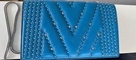 Originale MCM Keana/Claudia Nieten-Tasche blau, Preis VB