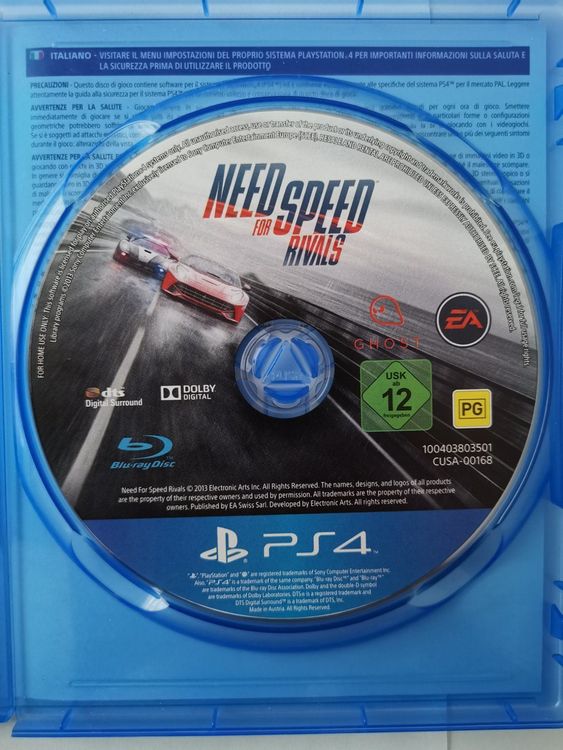 NEED FOR SPEED RIVALS, PS4 GAME | Kaufen auf Ricardo