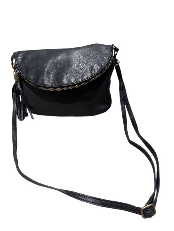 VERA PELLE TASCHE ECHT LEDER SCHWARZ SEHR PRAKTISCH (Gebraucht) in