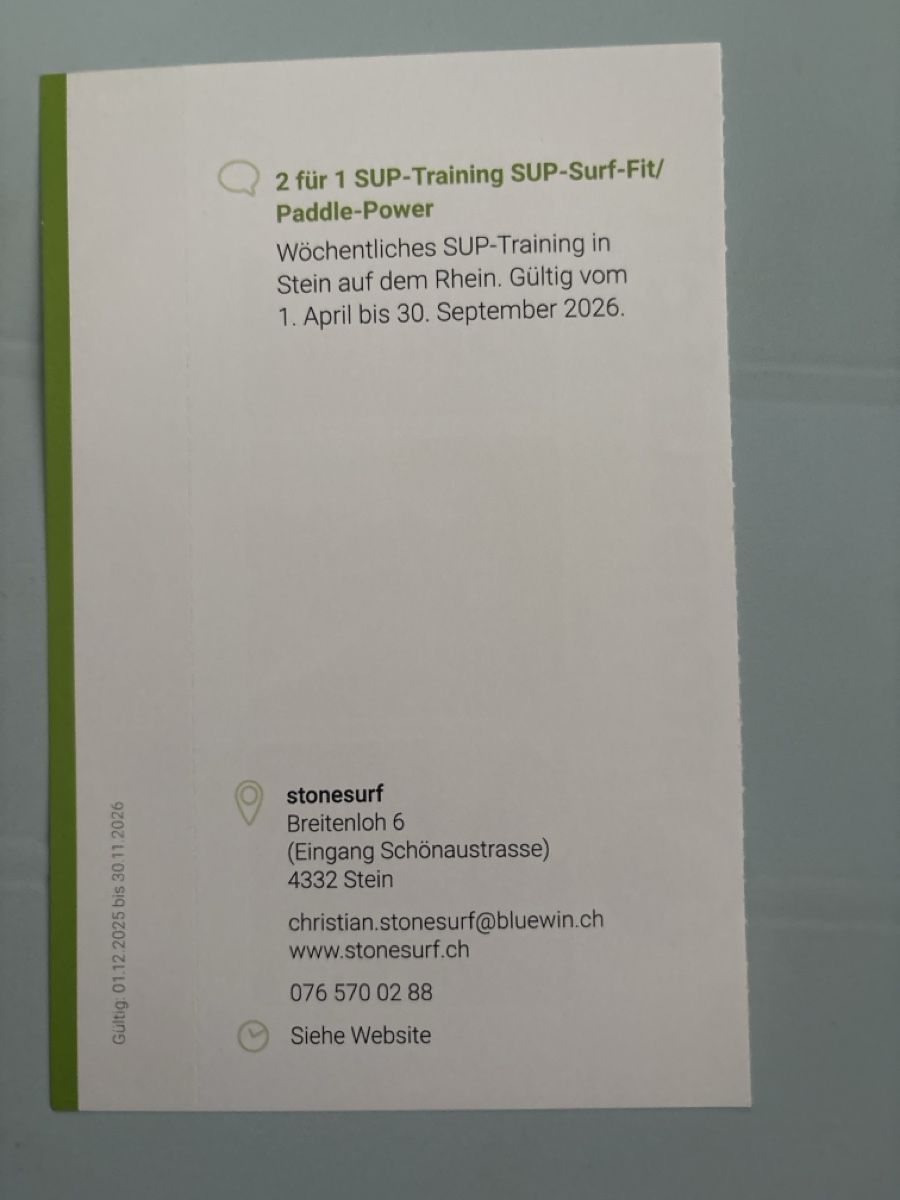 Gutscheine: Trois bons 2 pour 1 a Stein – Neu (gemäss Beschreibung) aus Düdingen von Yellow 1