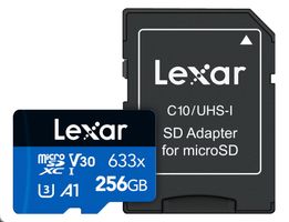Lexar High-Performance 633x Micro SD Karte + USB-A Adapter!