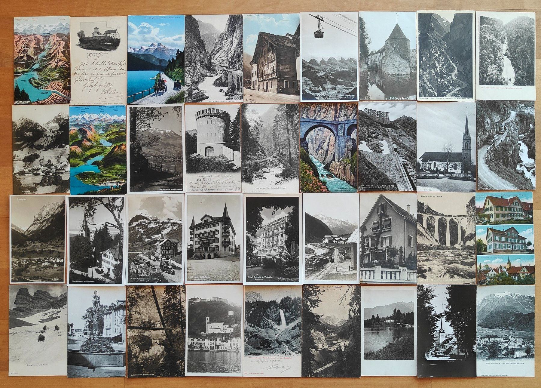 Ansichtskarten: Super LOT, Posten mit 170 kleinformatigen CH Ansichtskarten – Gebraucht aus St. Erhard von Chaeferli6 1