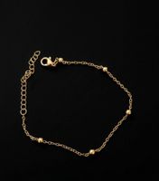 Feines Gold-Armband mit Kugeln, Sommer-Chic, Rarität