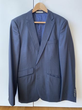Zara Man Anzug Dark Navy Blue EU 46 aus 100% Wolle